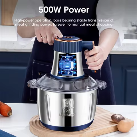 Moedor de Carne Elétrico 5L