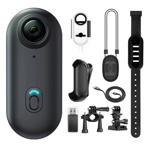 Mini Câmera de Ação 4K Impermeável
