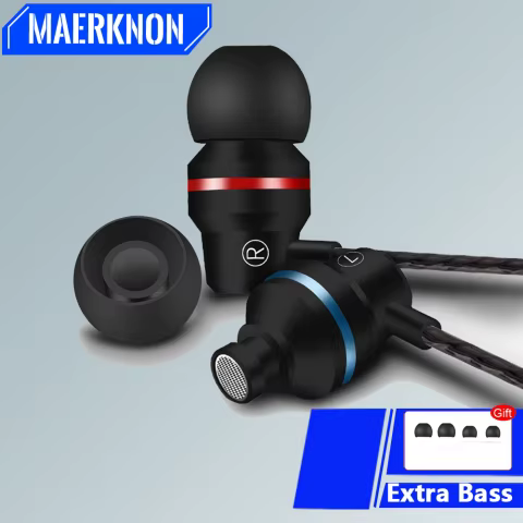 Fone de Ouvido com Fio e Microfone