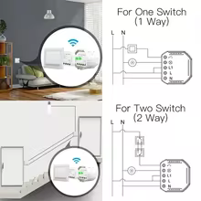 Interruptor Inteligente WiFi Tuya com Controle Remoto Thumbnail 3
