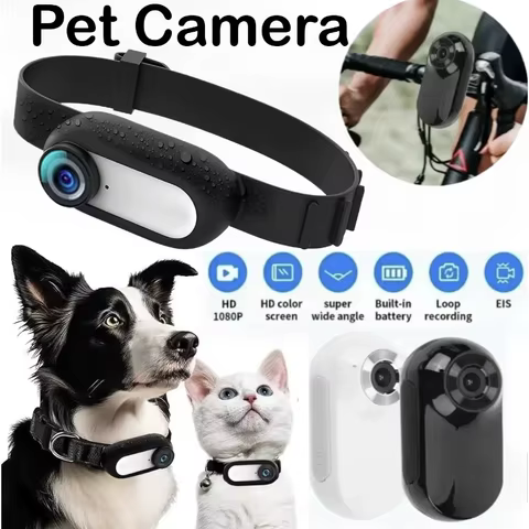 Coleira de Câmera HD para Pets