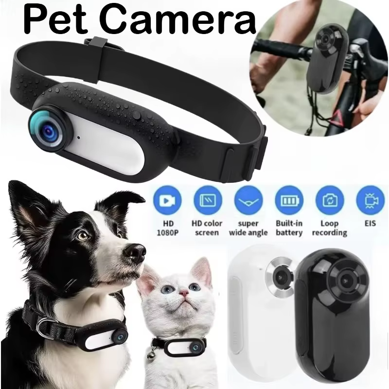Coleira de Câmera HD para Pets