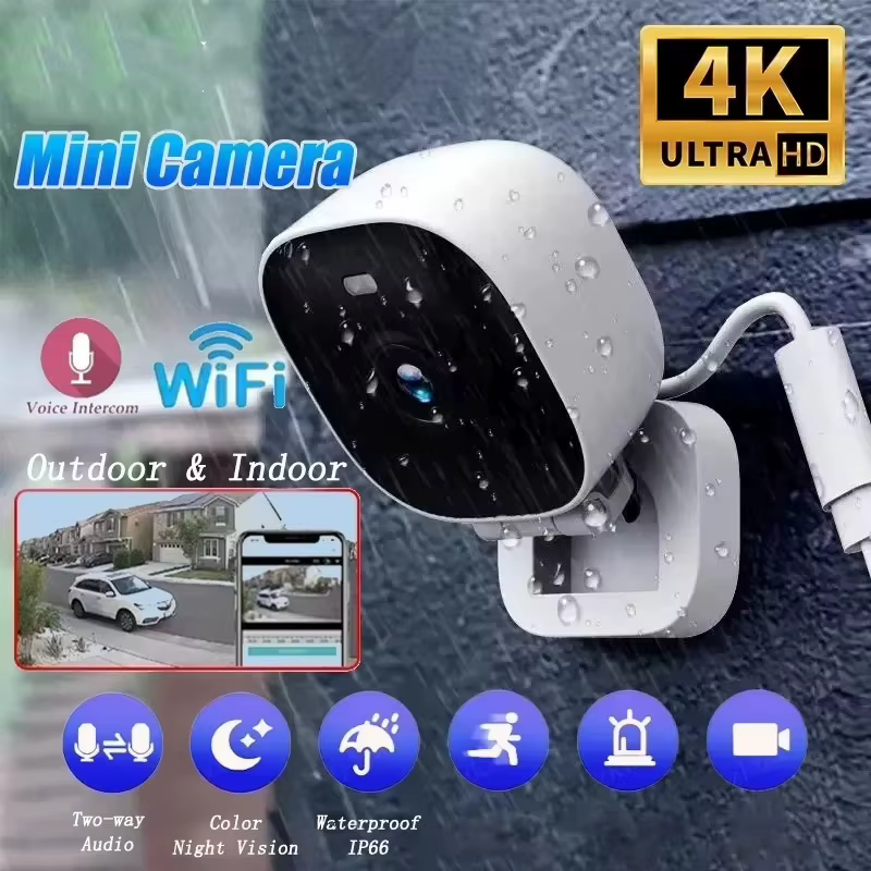 Câmera de Segurança Mini 4K WiFi