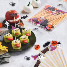 Palitos de Bambu Halloween 50 Pçs Thumbnail 6