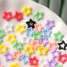Acessórios de Unha Estrela Oca Macaron 100 Peças Thumbnail 5