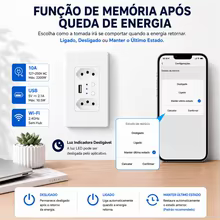 Tomada Inteligente Zigbee Melery com USB Thumbnail 4