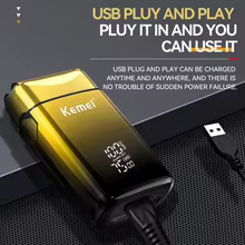Barbeador Elétrico Kemei KM-TX10 LED Thumbnail 3