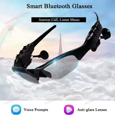 Óculos Smart com Fones de Ouvido