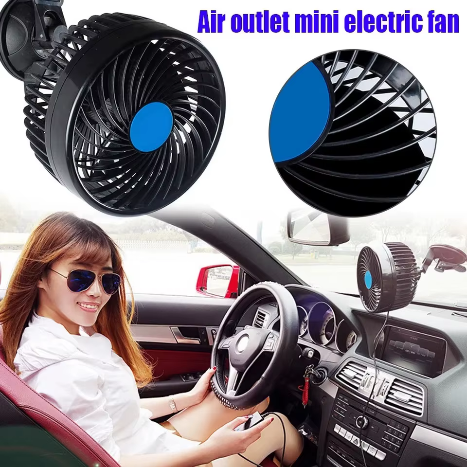 Ventilador Carro Elétrico 12/24V