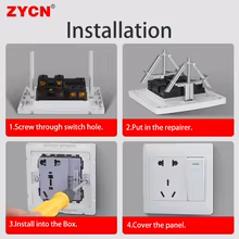 Caixa Escura Elétrica 86mm ZYCN Thumbnail 5