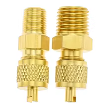 Adaptador Tubing Rosca Macho Fêmea 1/4 SAE 1/8 NPT Ar Condicionado Thumbnail 1
