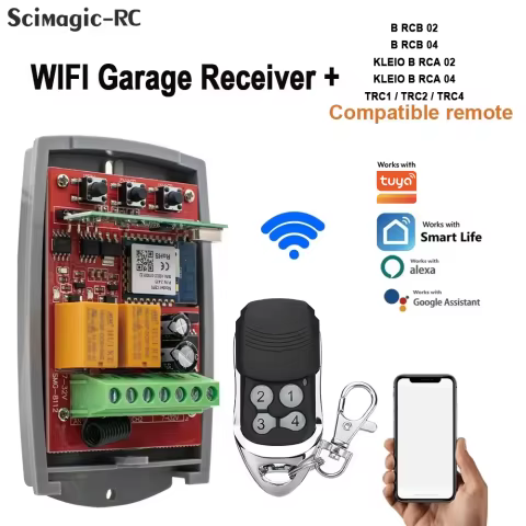 Controle WiFi Portão Garagem 433MHz