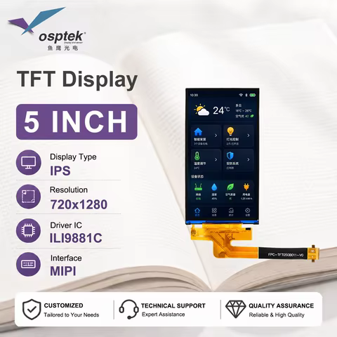 Tela LCD 5 Polegadas 720x1280 MIPI DSI