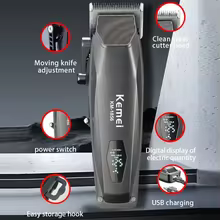 Máquina de Cortar Cabelo Kemei KM-1856 Profissional Thumbnail 6
