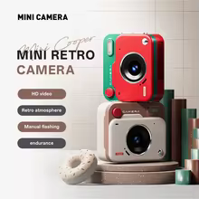 Mini Câmera HD 1080P Retro Thumbnail 3
