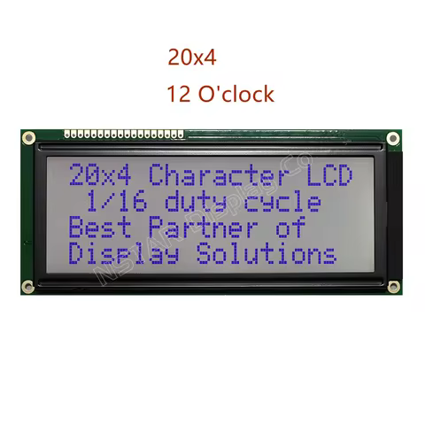 Módulo LCD STN 20x4 Cinza