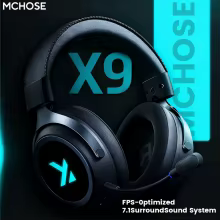 MCHOSE X9 Headset Gamer Sem Fio Thumbnail 1