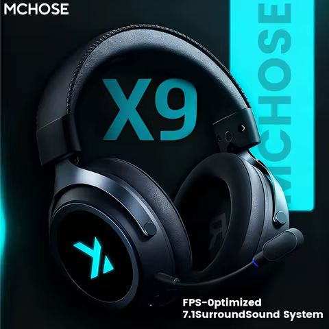 MCHOSE X9 Headset Gamer Sem Fio