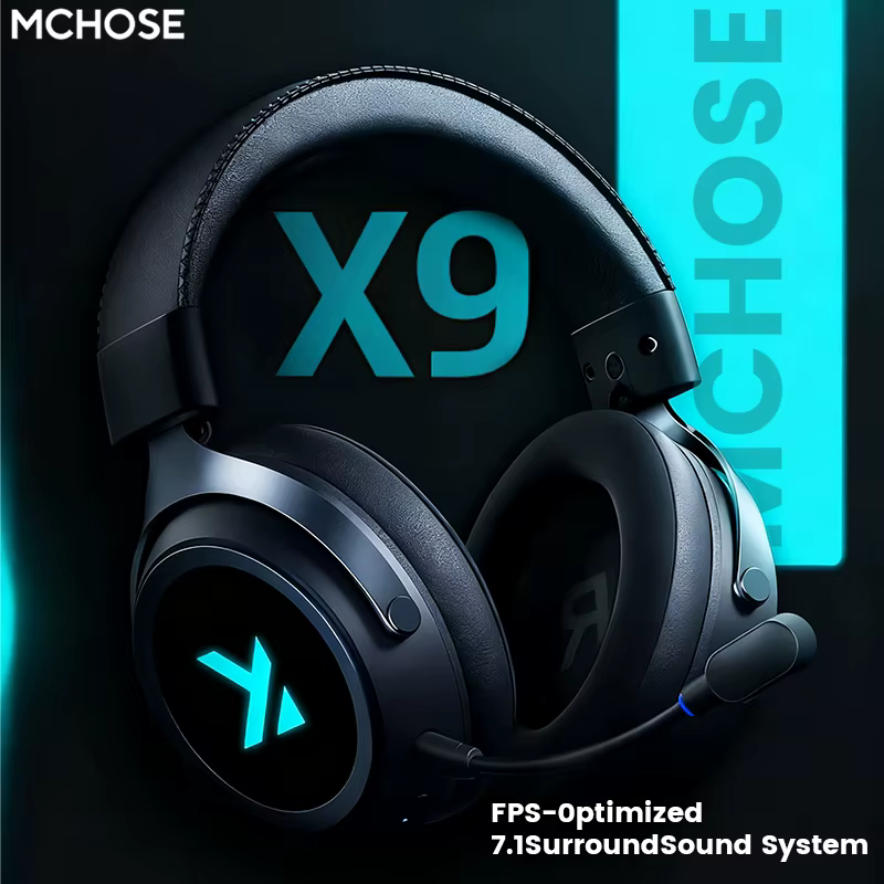 MCHOSE X9 Headset Gamer Sem Fio