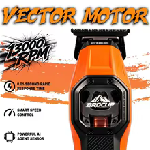 Máquina de Cortar Cabelo BRDCLIP Profissional Sem Fio Thumbnail 4