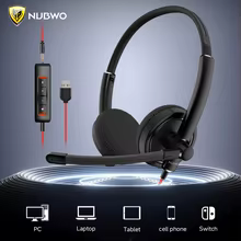 NUBWO HW01 Fones USB Cancelamento de Ruído Thumbnail 1