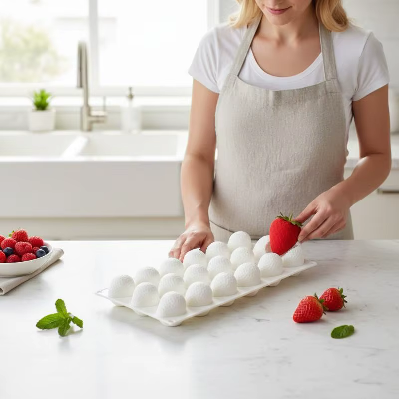 Molde Silicone Morango