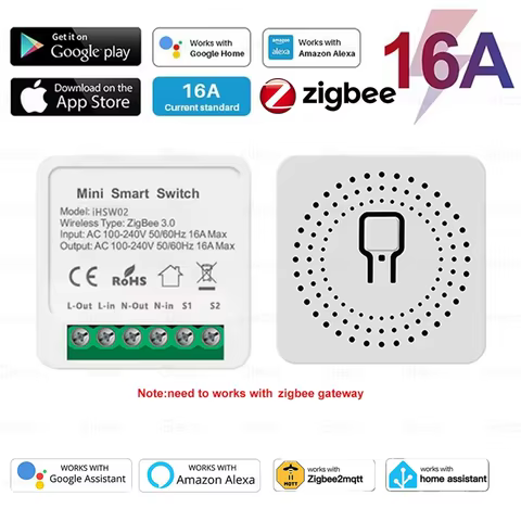 Interruptor Zigbee 3.0 Mini 2 Vias