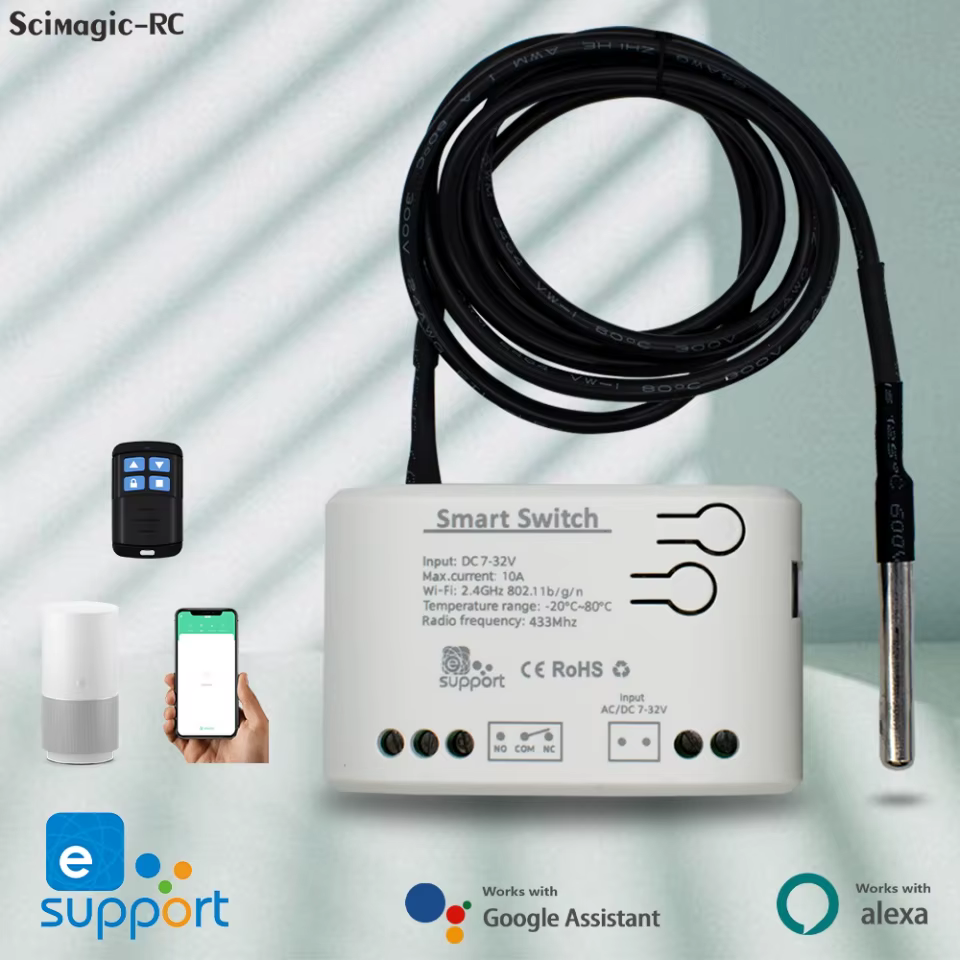 Interruptor Inteligente Wi-Fi com Sensor de Temperatura